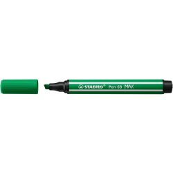   Rostirón, 1-5 mm, vágott hegy, STABILO "Pen 68 MAX", zöld