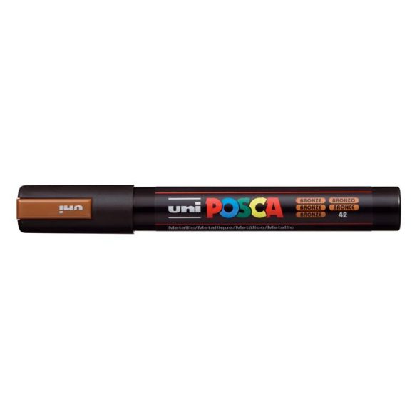 Dekormarker, 1,8-2,5 mm, UNI "Posca PC-5M", bronz