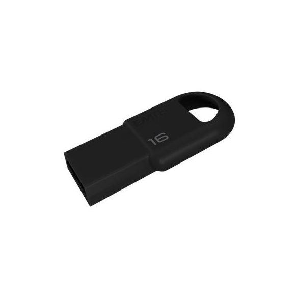 Pendrive, 16GB, USB 2.0, EMTEC "D250 Mini", fekete