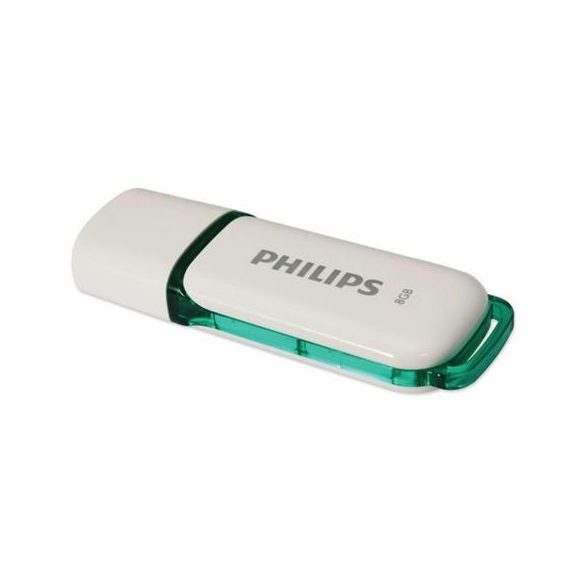 Pendrive, 8GB, USB 2.0, PHILIPS "Snow", fehér