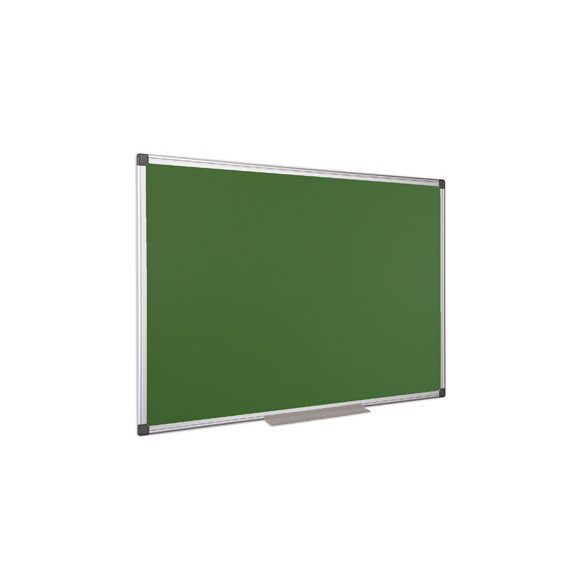 Krétás tábla, zöld felület, nem mágneses, 90x180 cm, alumínium keret